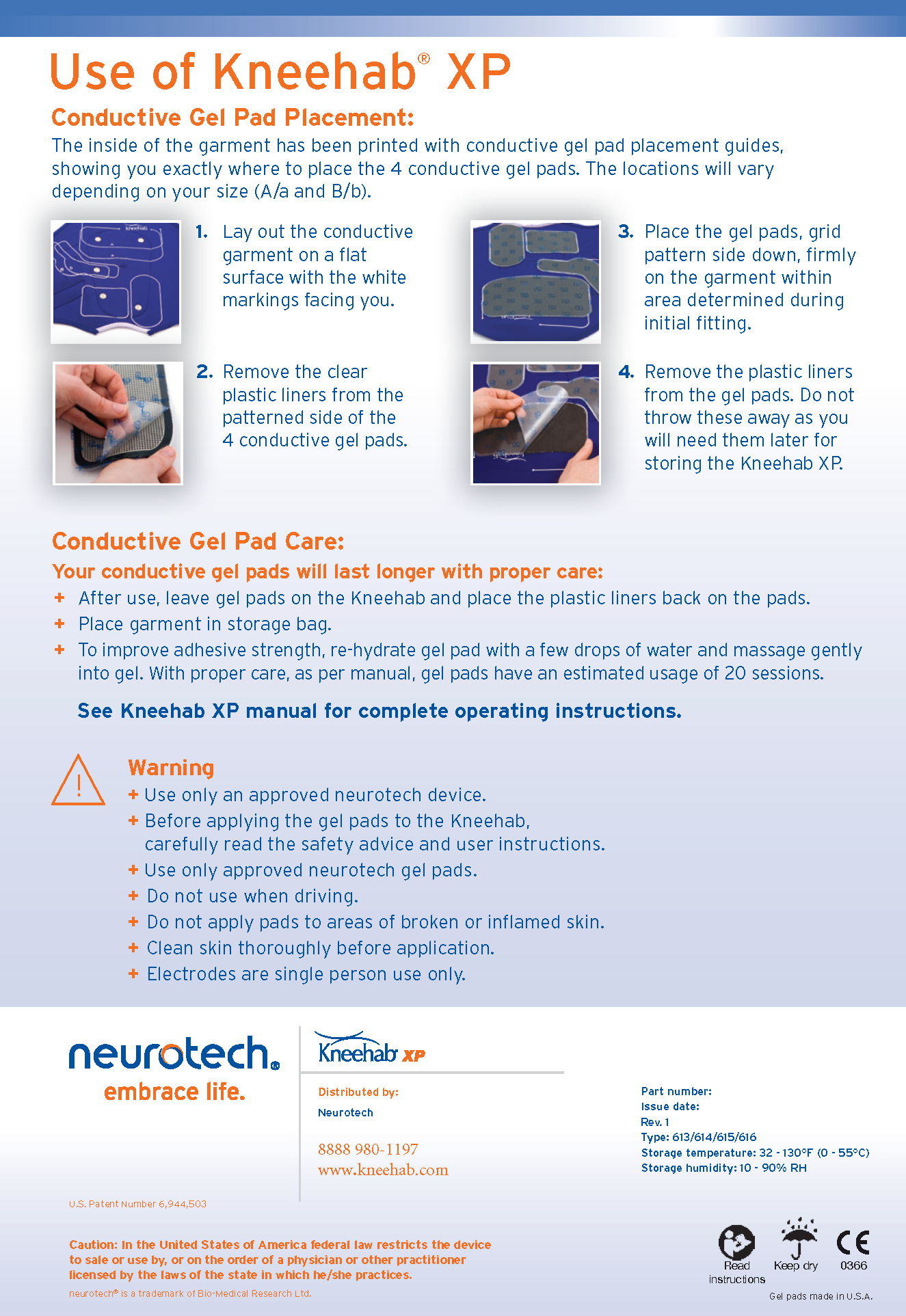 Kneehab Gelpads - 1 set – NeurotechNA
